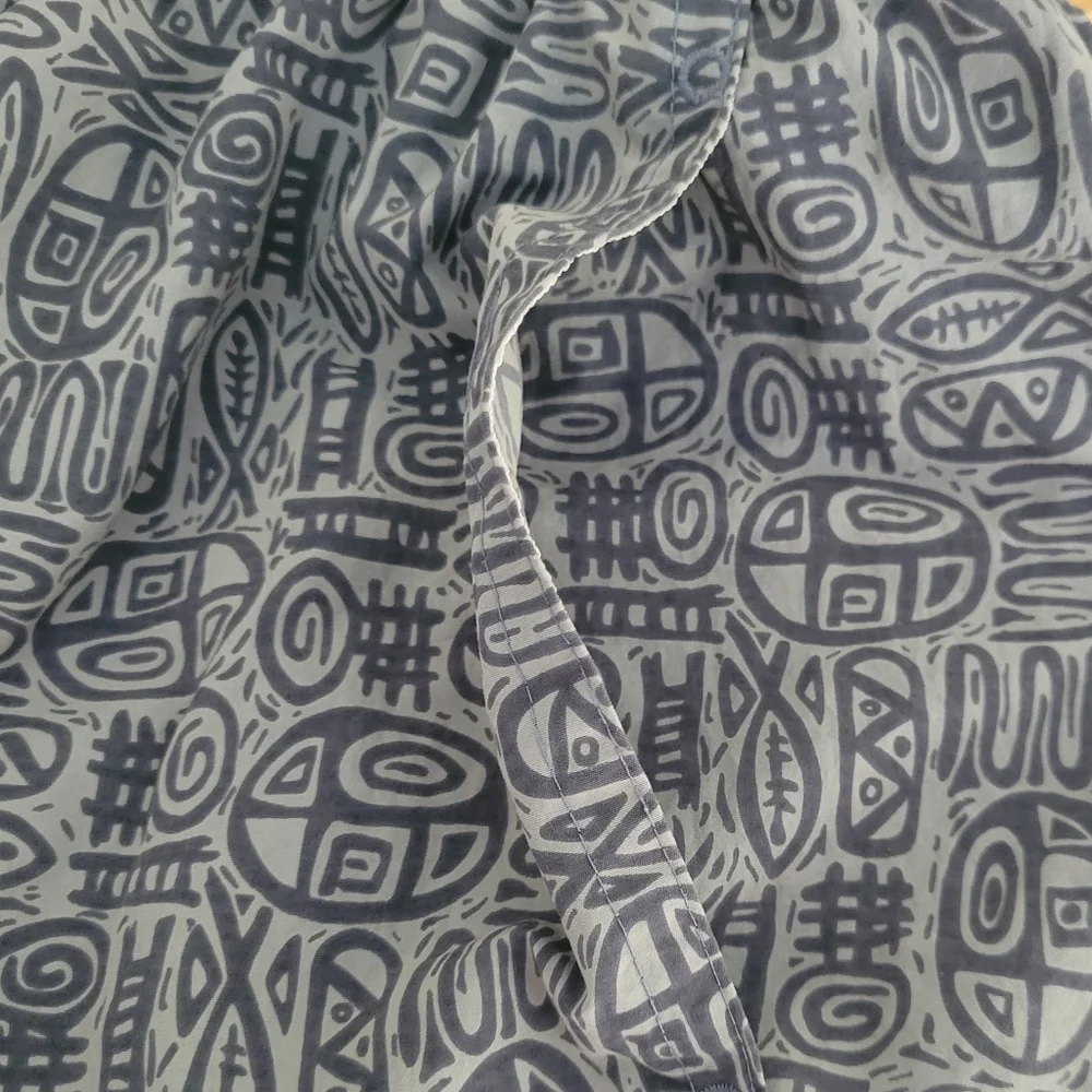 Patagonia Vintage Baggie Swim Shorts Mud Paint Stone Blue Size XL